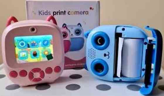 Детский Фотоаппарат 48Мп Мгновенной Печати Кіт Дитячий Миттєвого Друку Київ