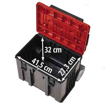 Ящик для инструментов Einhell E-Case L с колесами, до 120кг, колеса 15см (4540014) Винница