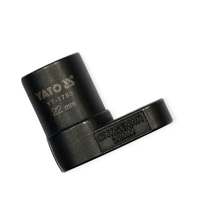 Головка для зняття лямбда-зонда 1/2" 22мм чорна CrMo "наскрізна" Мукачево - фото 1