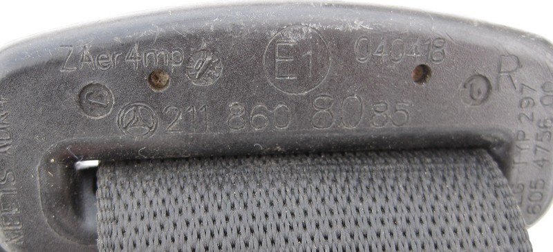 Mercedes-Benz  A2118608085 Ремінь безпеки передній правий чорний W211 C219 Одесса - изображение 2