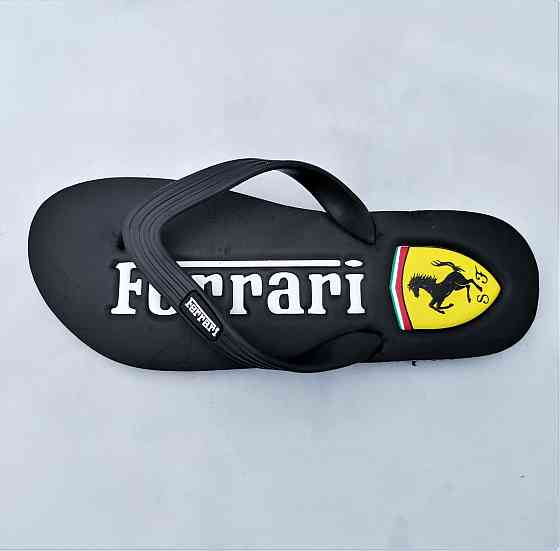 Чоловічі В'єтнамки Капці FERRARI Шльопанці Чорні Шльопанці (розміри: 41,42,43) Дніпро