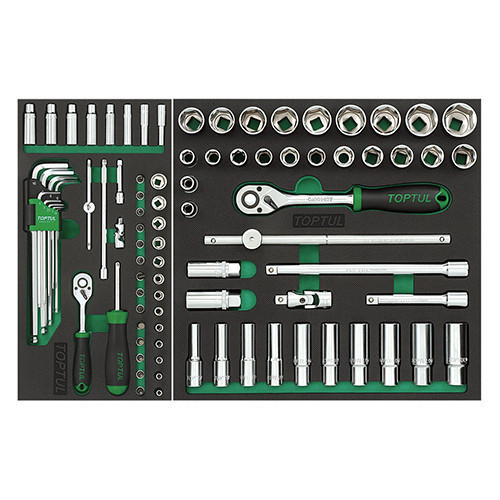 Візок з інструментом пересувна TOPTUL 7 секцій 133 од. червона GV-13306 Київ - фото 3