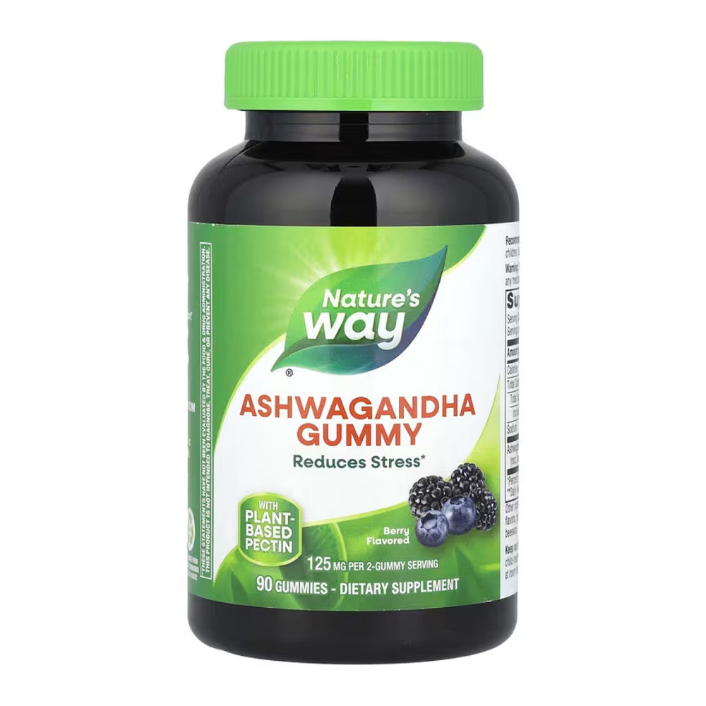 Ашваганда Nature's Way Ashwagandha Gummy 90 жув табл ягоды Киев - изображение 1