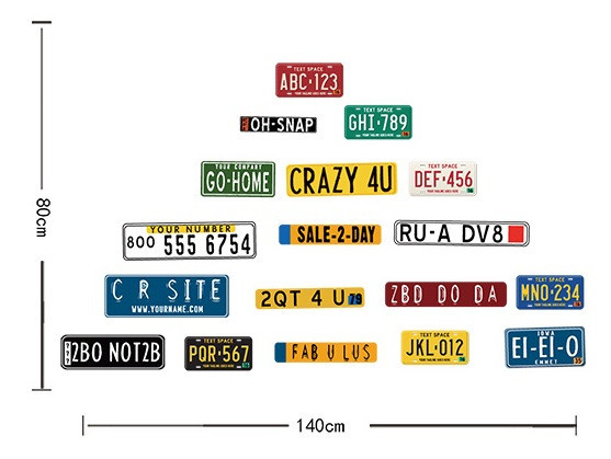 Виниловая наклейка на стену Номера авто Киев - изображение 2