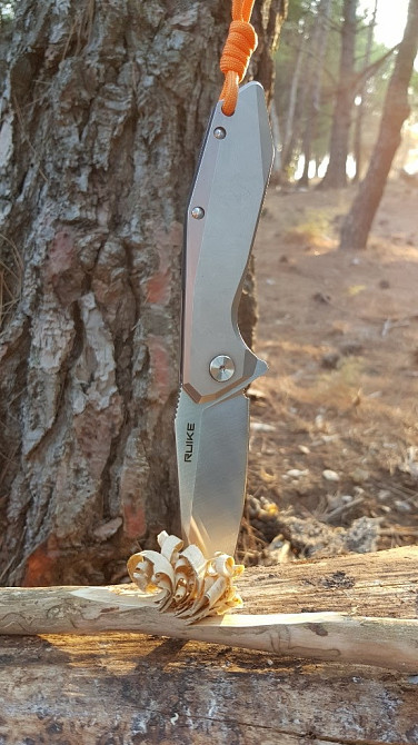 Ніж складаний туристичний Ruike P135-SF, (9.2 см) 14C28N / steel 420 сірий Київ - фото 15