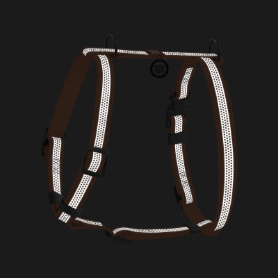 Шлей для собак WAUDOG Waterproof анатомическая Н-образная, светоотражающая S оранжевая (32804) Винница - изображение 2