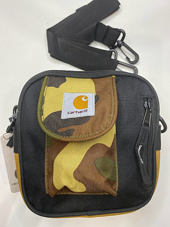 Сумка через плече Carhartt Кархарт 17х17х7 чорний Коричневий ver.2 Запоріжжя - фото 2