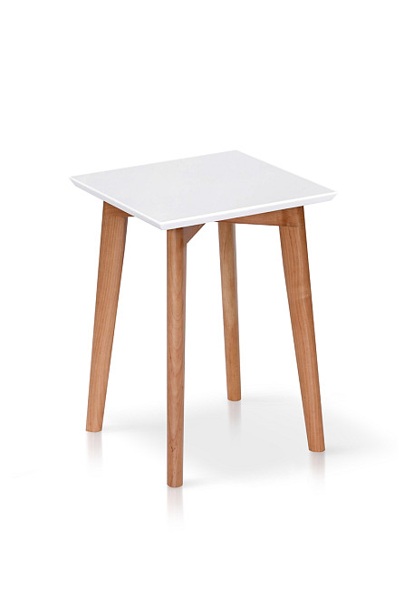 Табурет Модерн, білий/натуральний Київ - фото 1