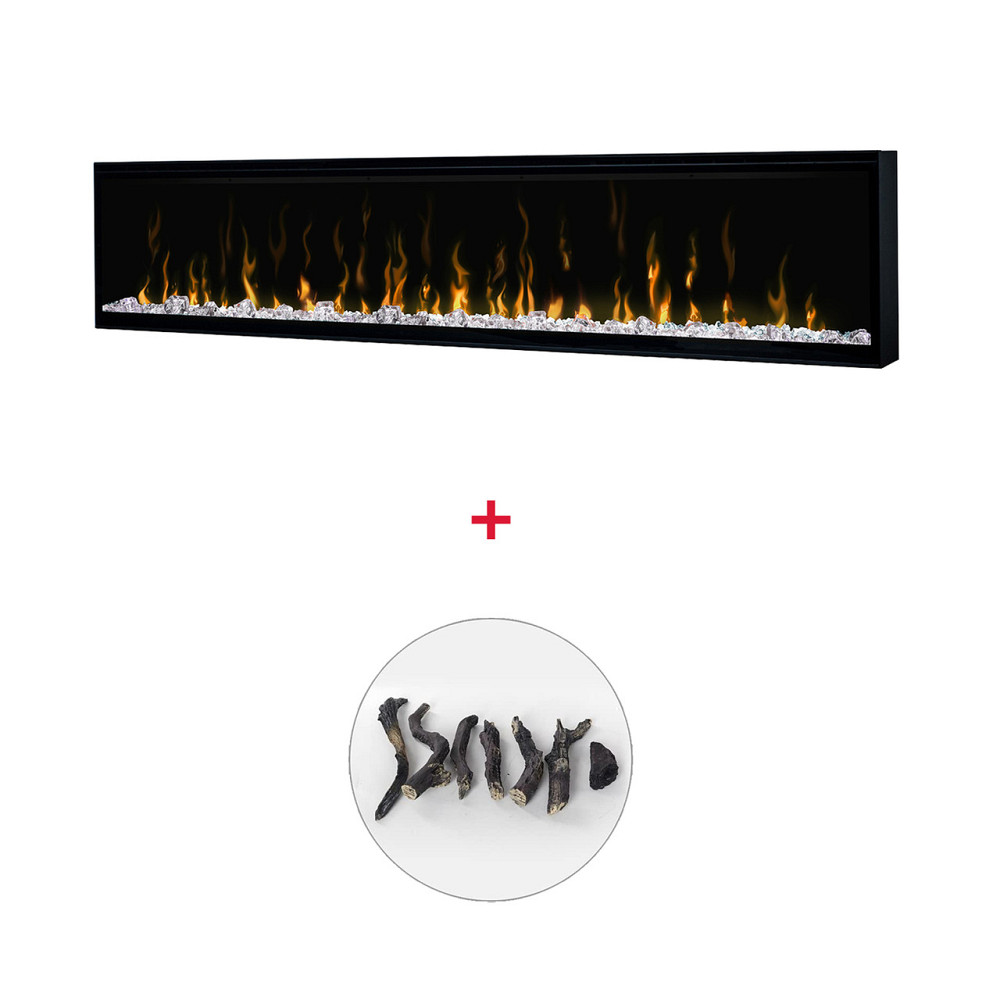 Електрокамін з обігрівом Dimplex Ignite XL 74 (XLF74) з кристалами, кольорами + Подарунок! Комплект  Львів - фото 10