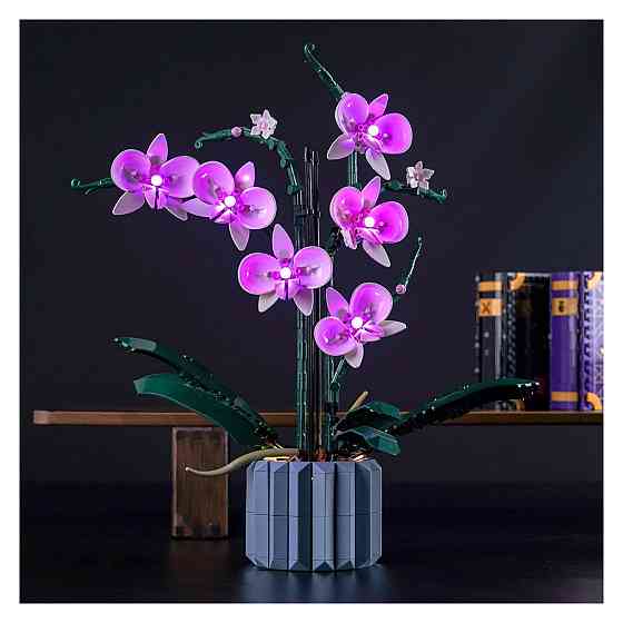 Світлодіодний набір LED підсвітки BrickBling сумісний з LEGO 10311 Orchid фіолетовий USB або батарейне живлення мідний провідник Київ
