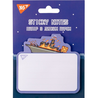 Бумага для заметок Yes с липким слоем фигурный 8bit UA 40 листов (170355) Винница - изображение 1