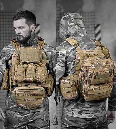 Плитоноска 4 точки скидання Single sword mtk з рюкзаком РП7354 Київ
