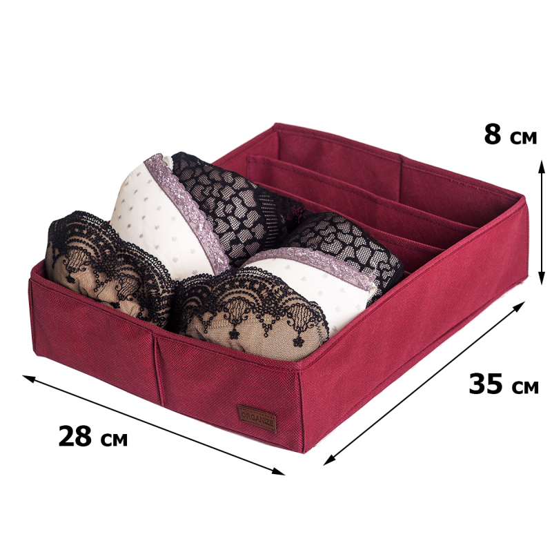 Коробка для бюстгальтеров BD-Bst (Бордовый) Сумы - изображение 2