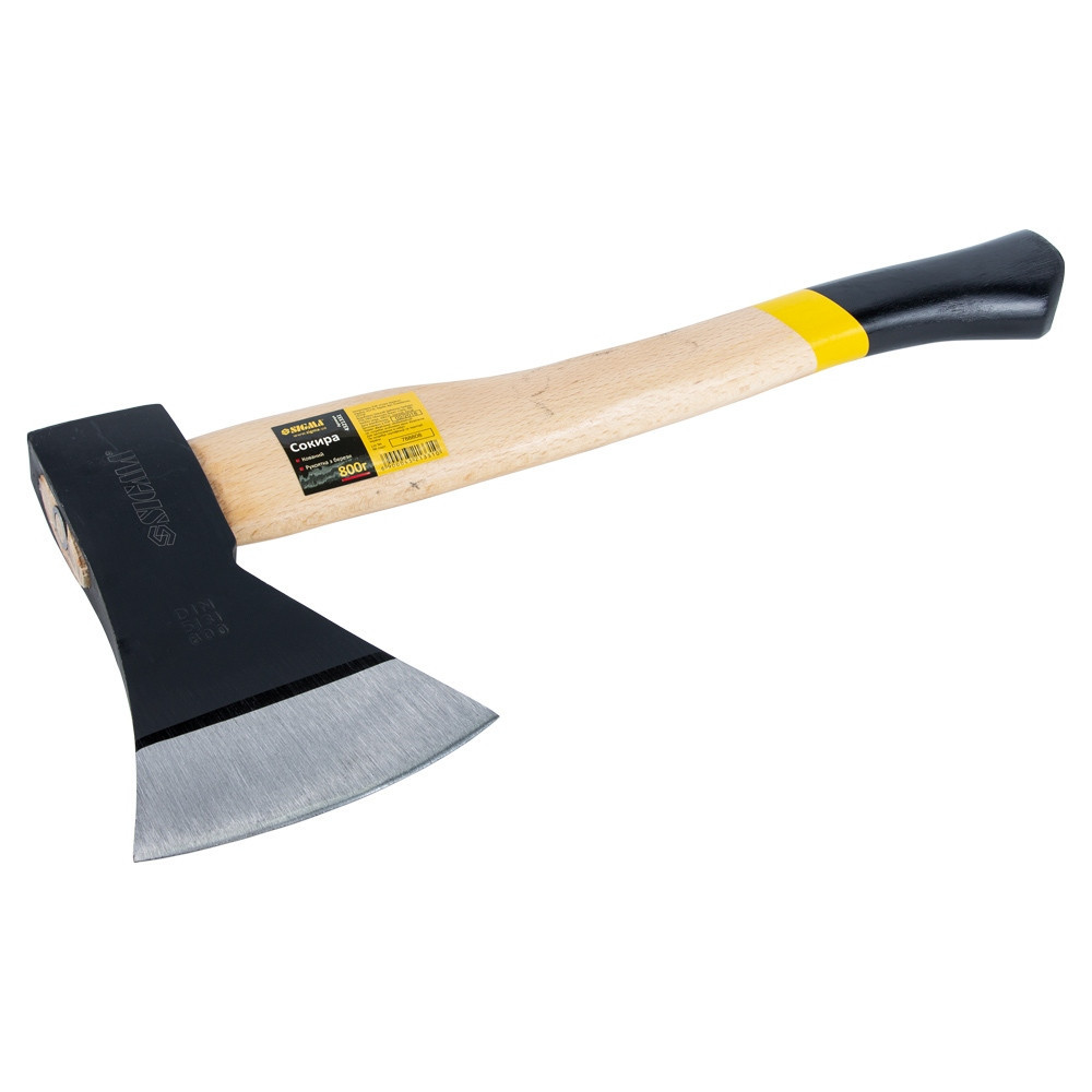 Сокира 800г деревянная ручка (береза) SIGMA (4321331) Ровно - изображение 2