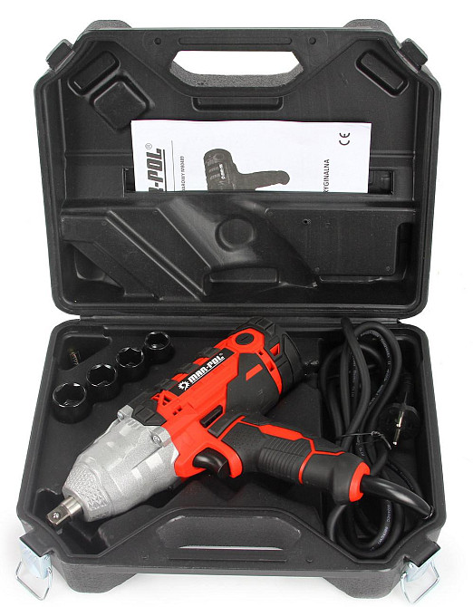 Гайковерт ударний мережевий 1/2 насадки 4 ударні - 17. 19. 21. 22 Mar-Pol (M80489) Нововолинськ - фото 7