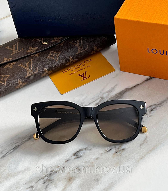 Жіночі сонцезахисні окуляри Lv (1523) brown LUX Київ - фото 2