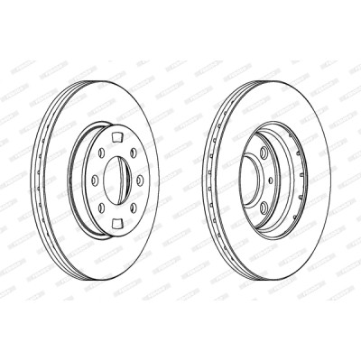 Гальмівний диск FERODO DDF1603 Вінниця - фото 1