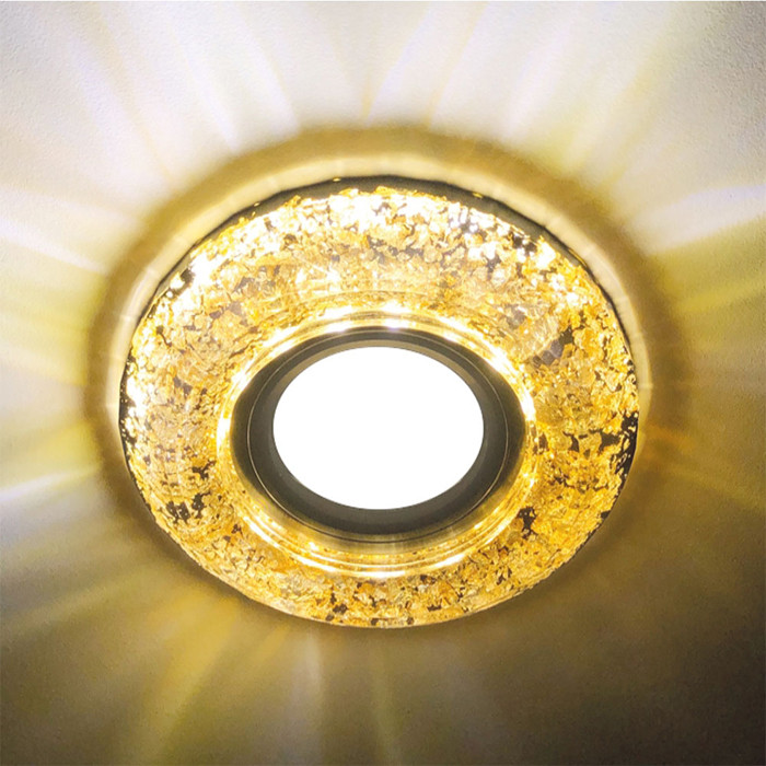 Вбудований світильник Feron CD830 під лампу з підсвіткою чорний золото Харьков - изображение 2