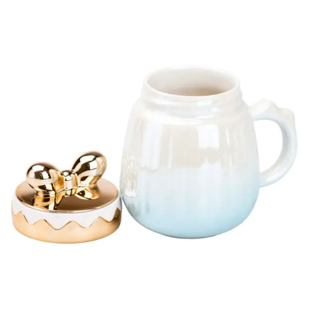 TS Kitchen Чашка порцелянова 500 мл із кришкою Блакитна HP7194BL Коломыя - изображение 4