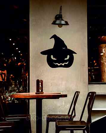 Декоративне настінне Панно «Хеллоуїн — гарбуз», Декор на стіну 70*64 см Київ