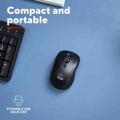 Мишка Trust Yvi+ Silent Wireless/Bluetooth Glossy Black (25512) Вінниця