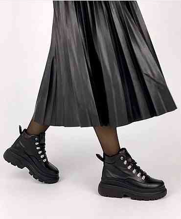 Черевики жіночі RONE чорні натуральна шкіра зимові 38р.-24.5см 39р.-25см 40р.-25.5см (4273) Коломыя