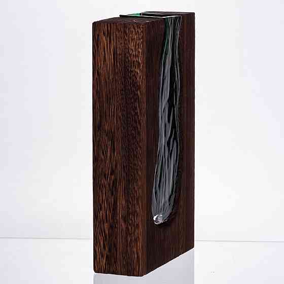 Yiwu Скляна прозора ваза прямокутна, декоративна ваза для дому стильна для квітів HP-32-1 Коломия