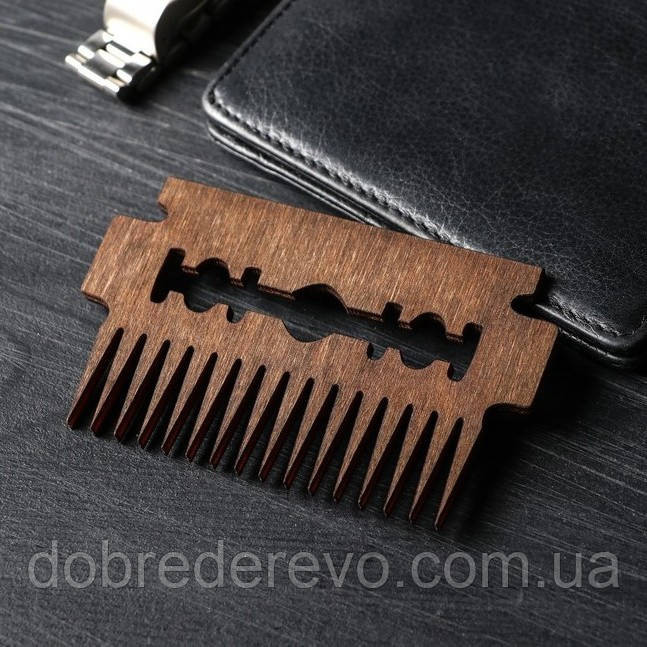 Гребінець для бороди та вусів "Razor" Вижниця - фото 1