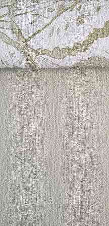 Шпалери вінілові на флізеліні метрові Rasch Novella 1,06х10 однотонні матові структурні зелені салатові Київ