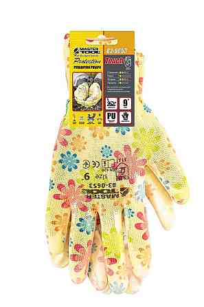 MASTERTOOL Рукавички безшовні трикотажні MASTERTOOL "Мімоза" з поліуретановим покриттям долоні Киев