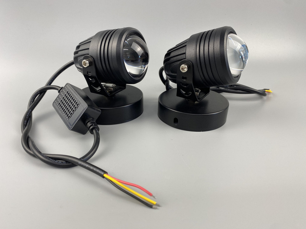 Фари-лінзи LED протитуманні (комплект 2 шт.), 1 фара — 26W реальних ватів, 2 шт. — 52W реальних, 3 дроти Мукачево - фото 4