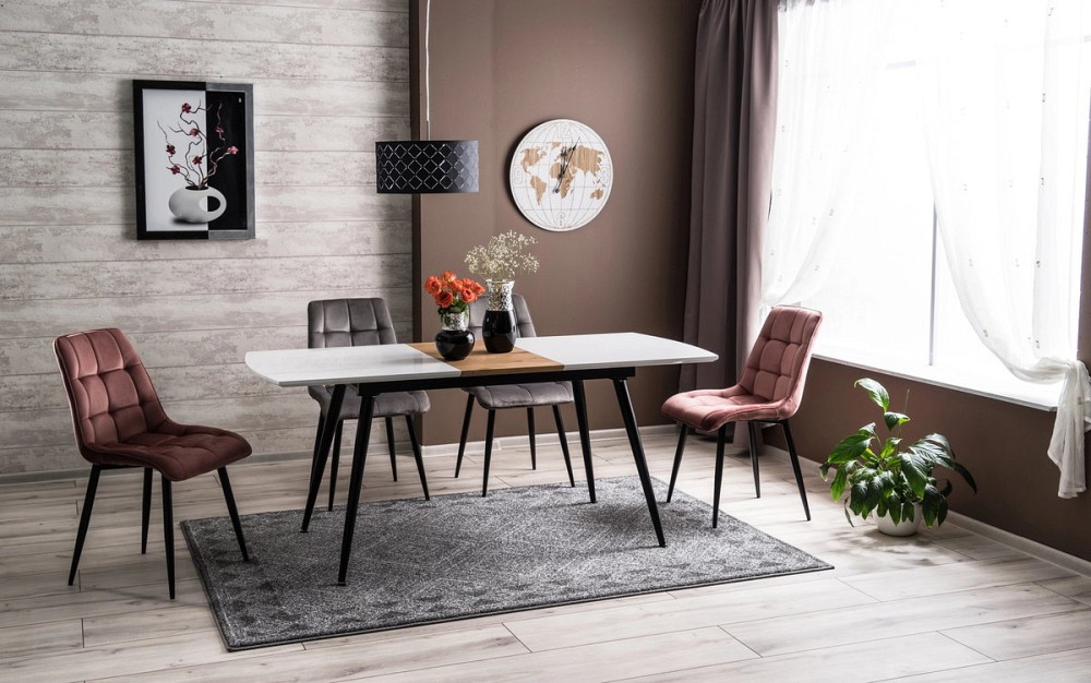 Стілець CHIC VELVET чорний каркас/сірий BL.14 Київ - фото 5