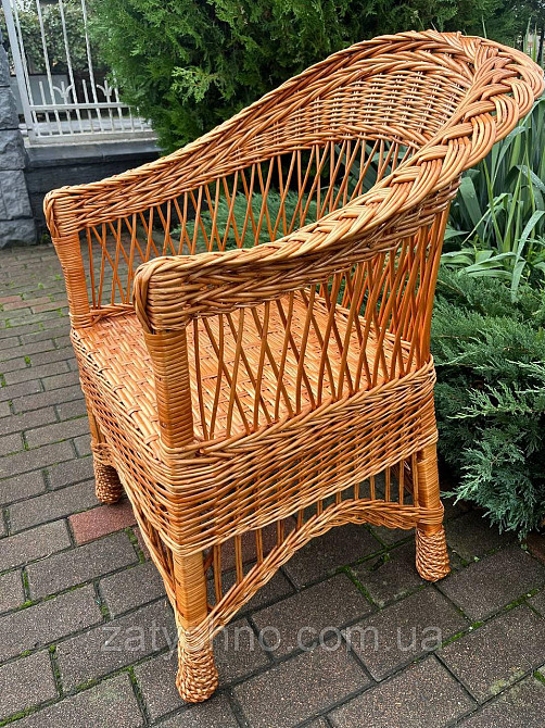 Кресло из лозы с низкой спинкой Киев - изображение 6