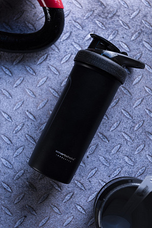 Шейкер спортивний SmartShake металевий Insulated Steel 750ml Black Каменское - изображение 8