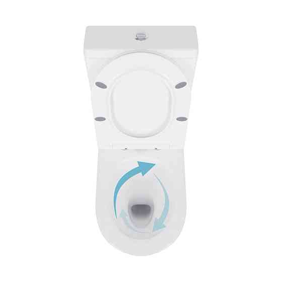 Унитаз напольный Qtap Swan Eco Ultra Quiet с сидением Soft-close 640x360x835 мм QTSWA27W48748 White Киев