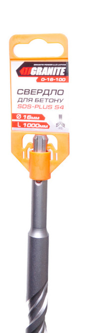 GRANITE Свердло для бетону GRANITE SDS-PLUS S4 16х1000 мм 0-16-100 Коломия - фото 4