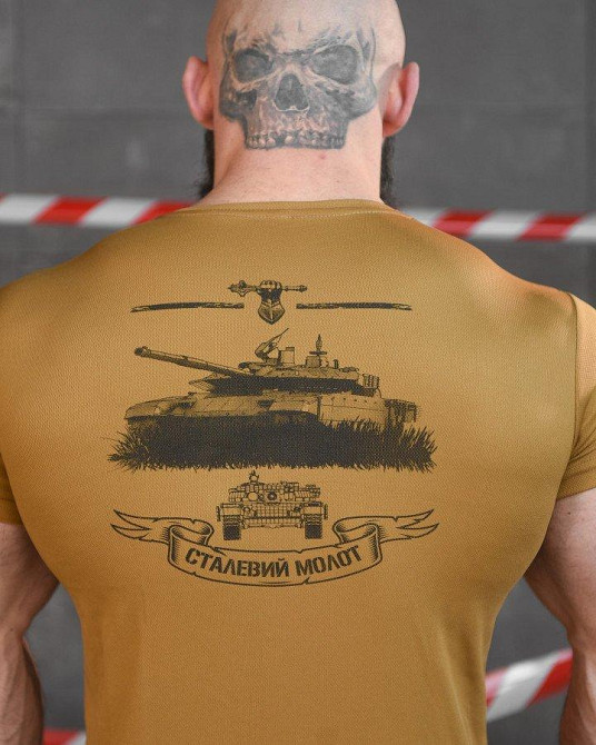 Тактическая потоотводящая футболка SABUR  танкист койот НП5191 Одесса - изображение 4