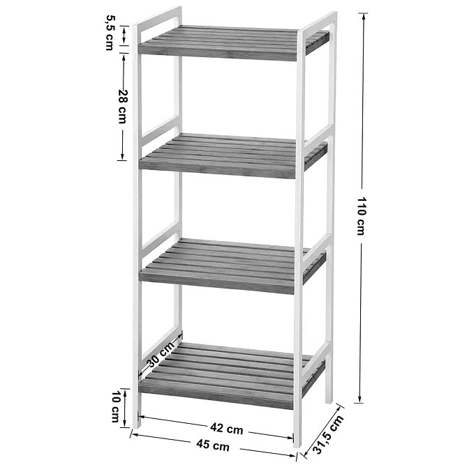 Етажерка для ванної "Шейкель" маренго-савоярді Миколаїв - фото 2
