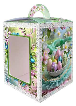 Коробка під великодня Великодня 14 см * 14 см*18,7 см (400 гм) No8 (1 шт.) Харків