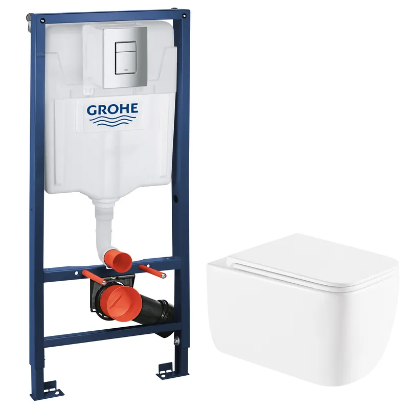 Комплект Grohe Set Унітаз DIVERSE-0301-T1 + Інсталяція Grohe Rapid SL 38772001 (38772001DIVERS0301T1) Київ - фото 1