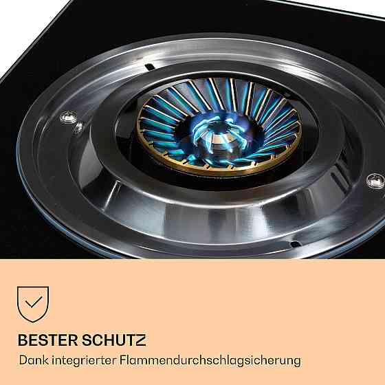 Похідна піч Barzona 2 2 пальники 3,4 кВт і 4,3 кВт Скляна пластина та корпус із неіржавкої сталі 2 Рівне
