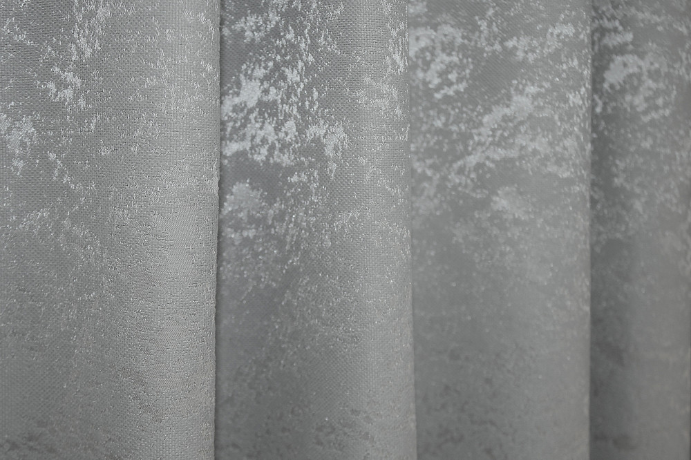 Комплект коротких штор VR-Textil Льон мармур Pavliani № 1179ш Сірий 130х170 см 2 шт (35-0067) Київ - фото 6