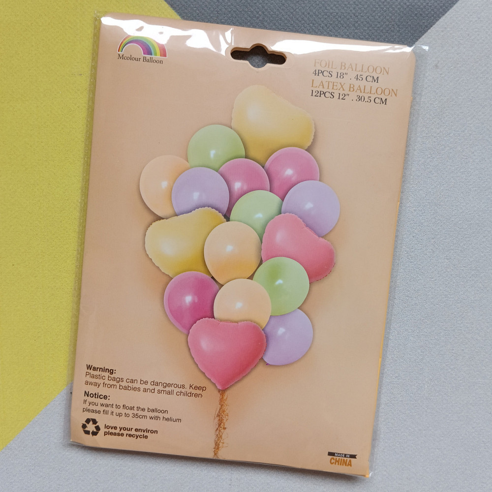 Набор шариков 16 шт. для праздника для фотозоны макарун. Киев - изображение 1