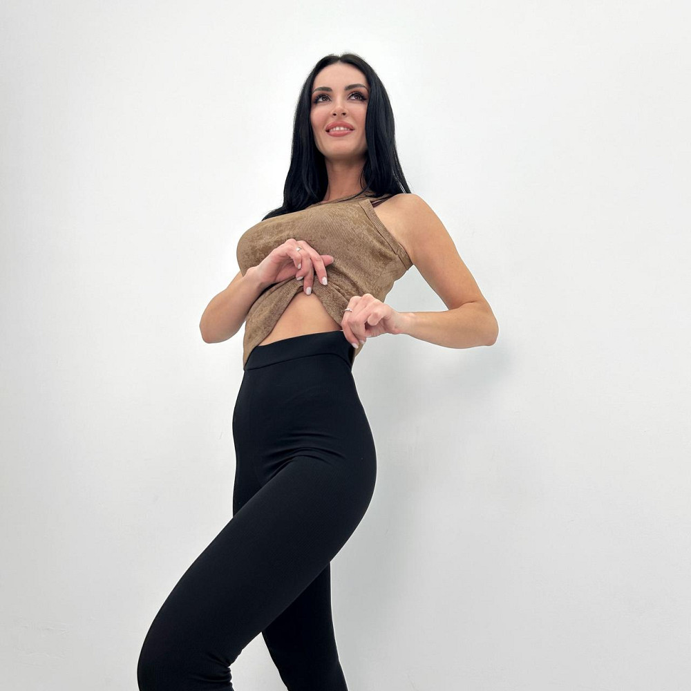 Трикотажные лосины рубчик со штрипками Toffee Киев - изображение 3