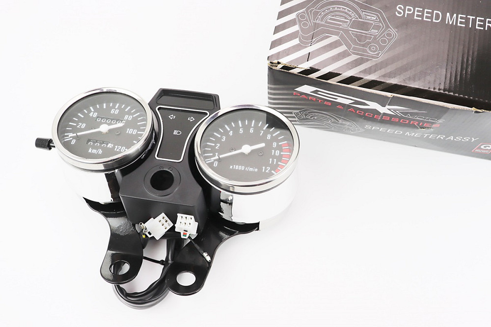 Спідометр в зборі "подвійний" 120 км/год тахометр електронний (вузьке кріплення) Киев - изображение 1