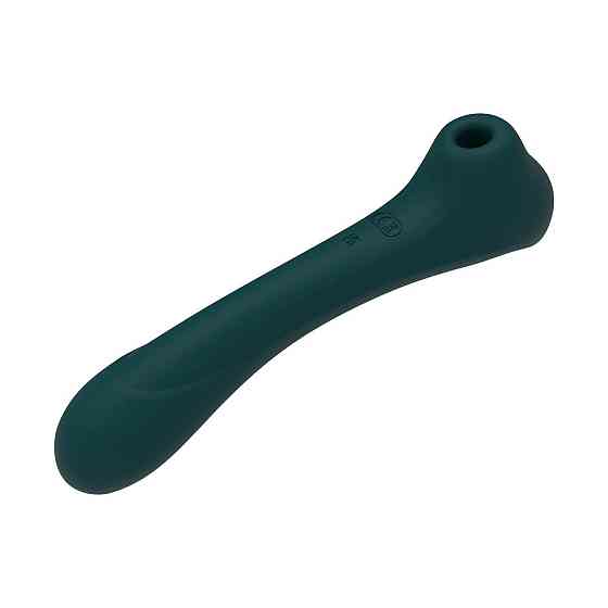Вібратор та вакуумний кліторальний стимулятор 2-в-1 Alive Quiver Teal оновлена модель Sex Aura Київ
