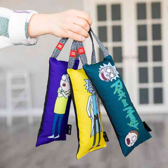 Іграшка для собак WAUDOG Fun з пискавкою, малюнок Рік і Морті 3, S, Ш 7 см, Д 16 см Київ