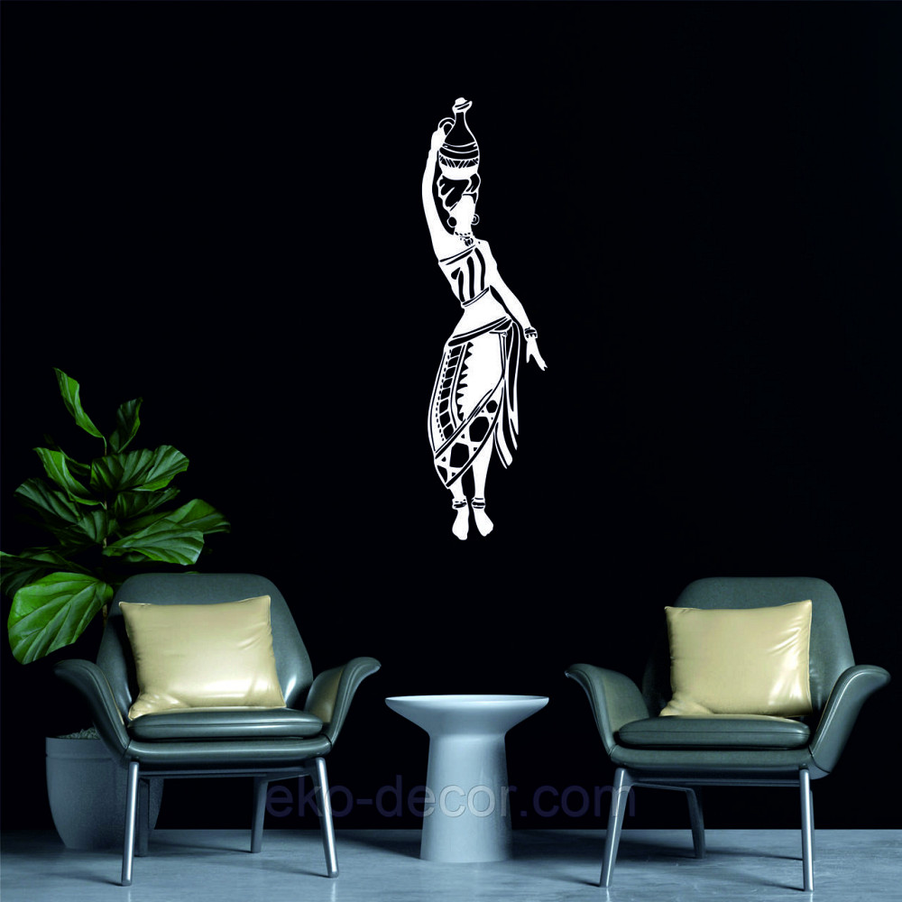 Декоративное настенное Панно «Девушка с кувшином» Декор на стену 90*25 см, Белый Киев - изображение 5