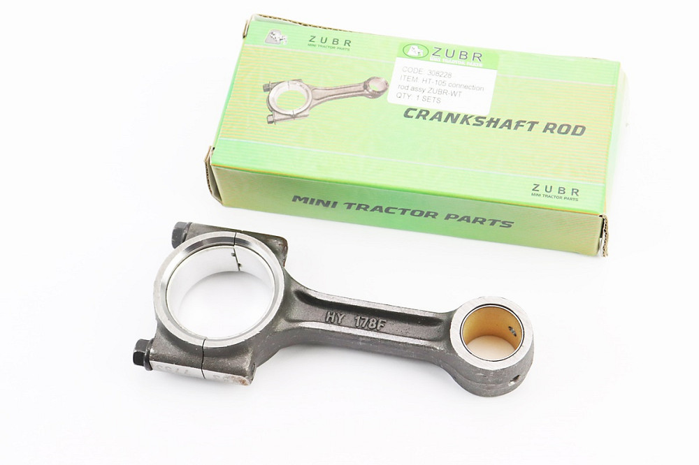 Шатун (D-38mm, d-21mm) ZUBR-178H-WT + вкладиші Киев - изображение 1