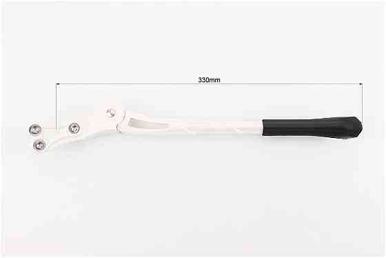 Підніжка бокова задня для 26", кріплення за перо рами, алюмінієва, біла HS-016 Київ